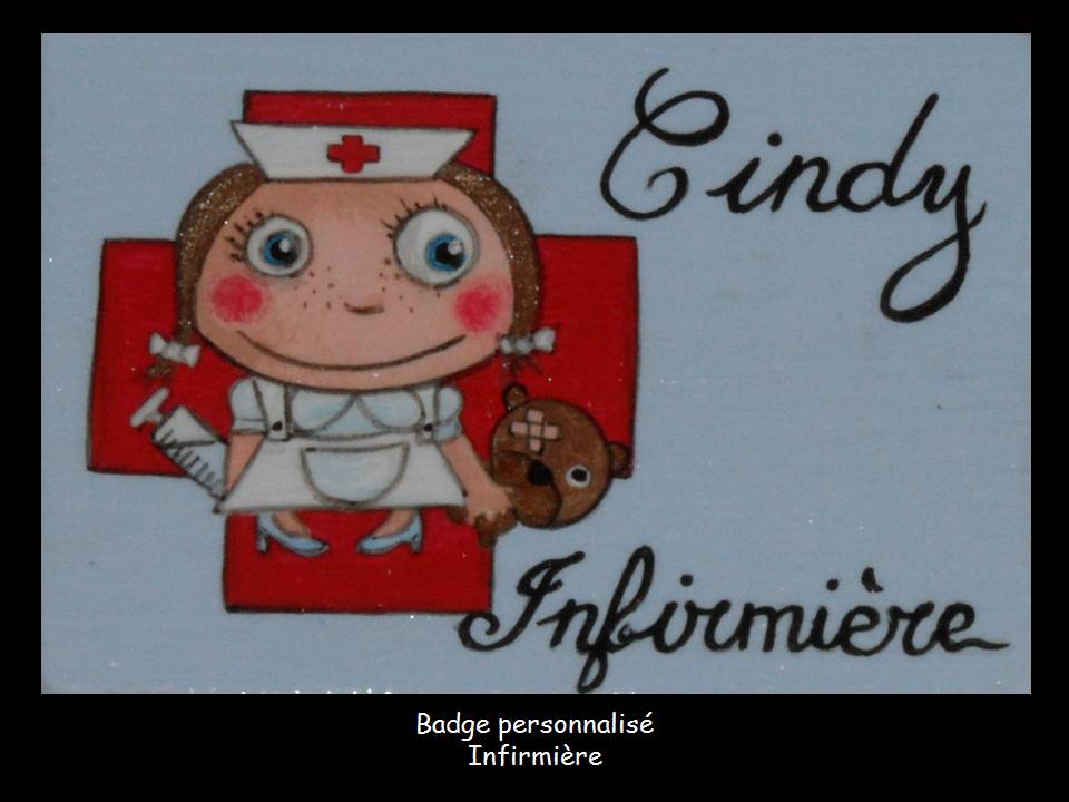 Badge Infirmière Cindy