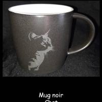 Mug noir chat