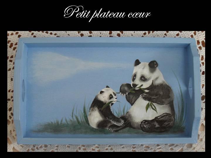 Petit plateau coeur Pandas