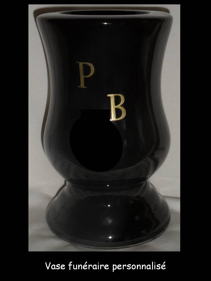 Vase funéraire personnalisé PB