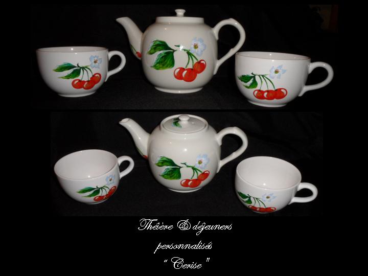 Théière & déjeuners Cerises